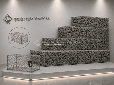 Gaviones de malla metálica para contención de taludes y obras civiles en Guatemala