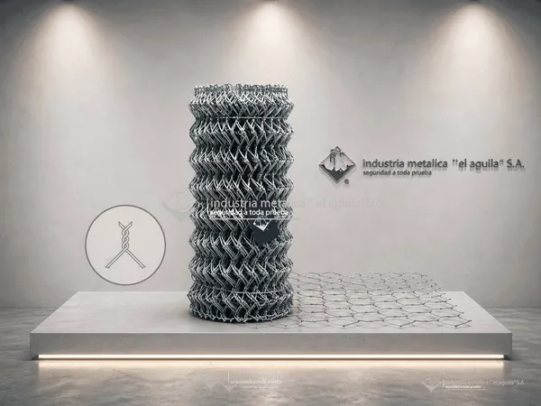 Malla galvanizada tipo ciclón con triple torsión fabricada en Guatemala — El Aguila S.A.